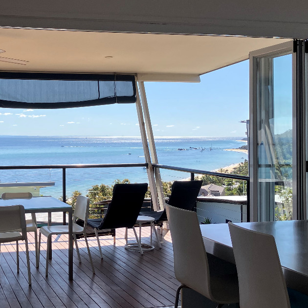 Fabulous view from the Blue Moon Beach house deck